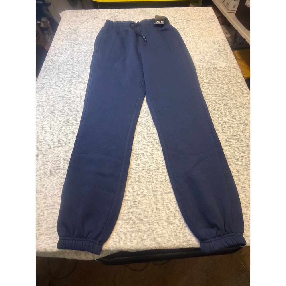 DSG Mens Classic Fleece Cinch Pant University Navy Size‎ S NWT